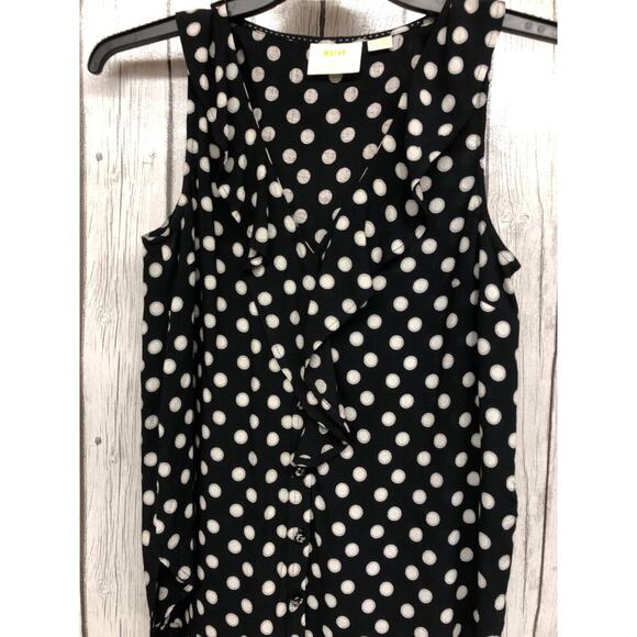Maeve Tops - Maeve by Anthropologie Black and Cream Sleeveless Shirt Size 0